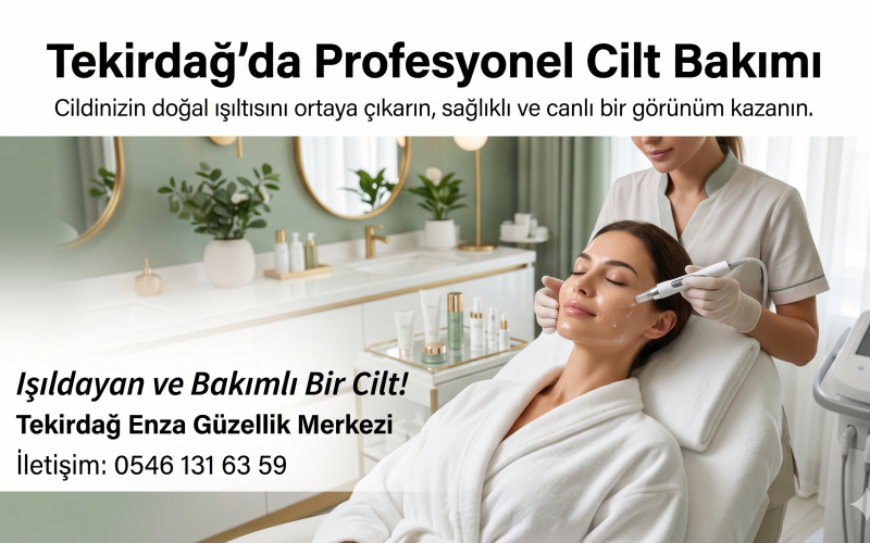 Tekirdağ’da Işıldayan Bir Cilt: En Popüler Profesyonel Cilt Bakımı Uygulamaları ve Tavsiyeler